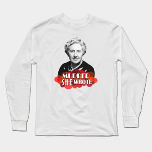 Agatha Christie Murder She Wrote Miss Marple Hercule Poirot Long Sleeve T-Shirt